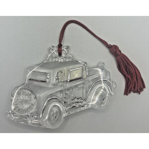 Vintage Glass Marquis Waterford Crystal Just‎ Married Ornament U258/28